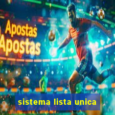 sistema lista unica